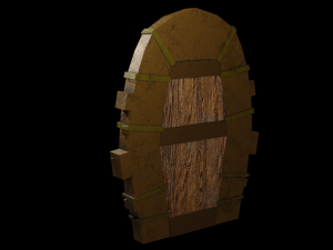door stylized Modelo 3D