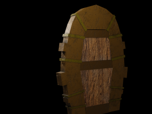 door stylized Modelo 3D