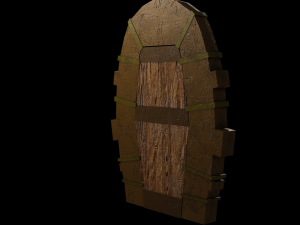 door stylized Modelo 3D