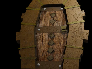 door stylized 3D Model