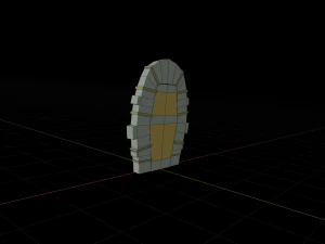 door stylized 3D Model