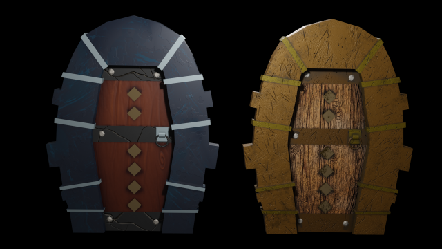 door stylized 3Dモデル .c4d .max .obj .3ds .fbx .stl .blend 