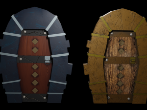 door stylized 3D Model