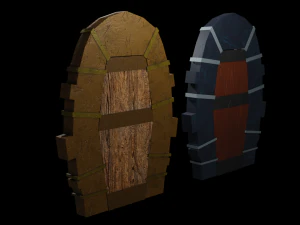 door stylized 3D Model