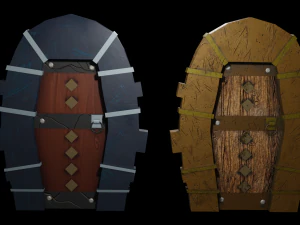 door stylized 3D Model