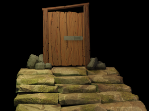 door stylized 3D Model