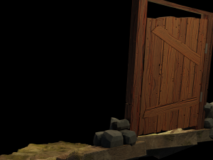 door stylized Model 3D
