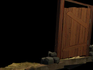 door stylized 3D Model