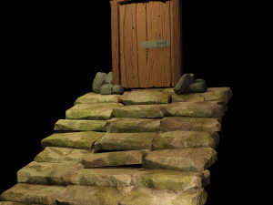 door stylized 3D Model
