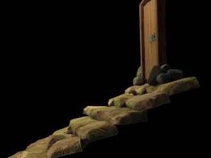 door stylized 3D Model