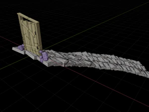 door stylized 3D Model