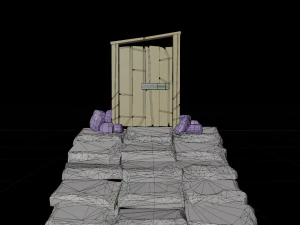 door stylized 3D Model