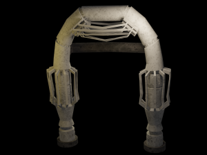 door stylized Modèle 3D