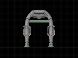 door stylized 3D 모델