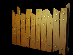 Zaun 3D Modell