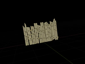 Zaun 3D Modell
