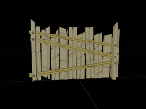 Zaun 3D Modell