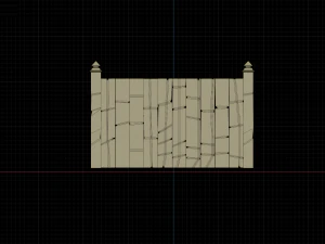 Zaun 3D Modell