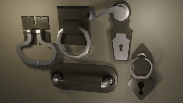 handles 3D Модель .c4d .max .obj .3ds .fbx .stl .blend 