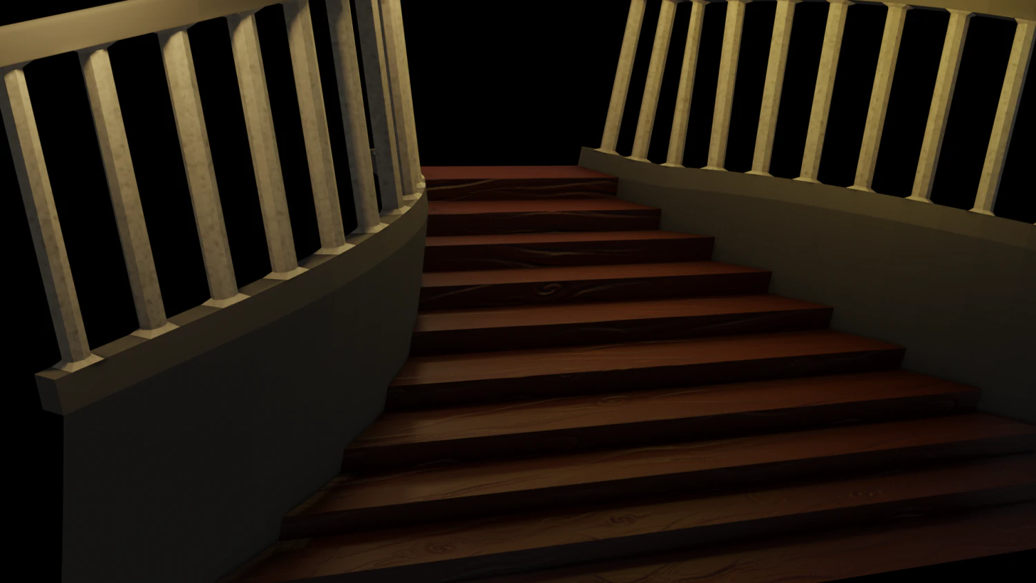stairs 3D Model .c4d .max .obj .3ds .fbx .stl .blend
