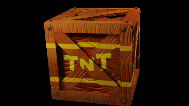tnt box Model 3D .c4d .max .obj .3ds .fbx .stl .blend 