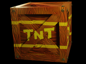 tnt box Model 3D