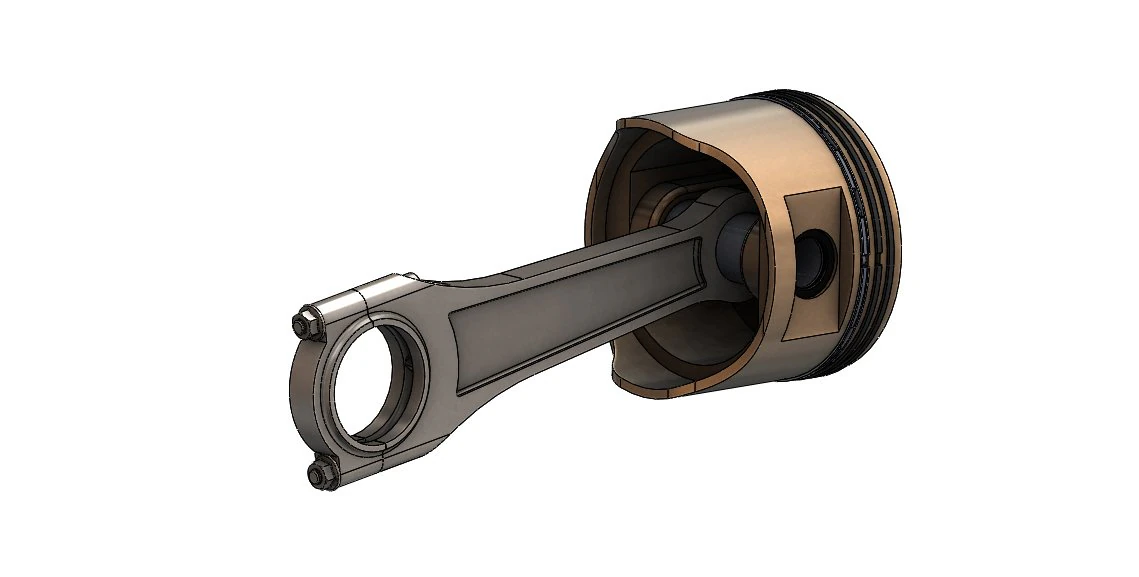 piston assembly 3D Print Model .c4d .max .obj .3ds .fbx .stl .blend 