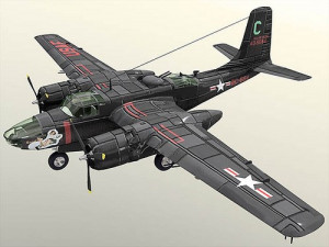 airplane ab 26c invader 3D Model