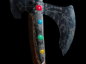 god of war axe Modelo 3D