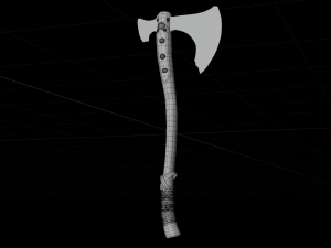 god of war axe Modelo 3D