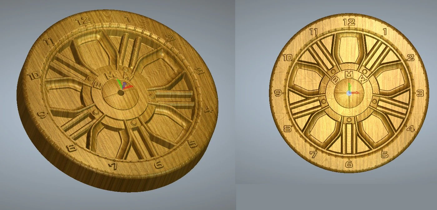 wheel wall watch for cnc-milling-mashine 3D Print Model .c4d .max .obj .3ds .fbx .stl .blend 