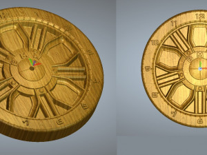 wheel wall watch for cnc-milling-mashine 3D Print Model