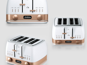 sunbeam classic bronze toaster Model 3D