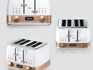 sunbeam classic bronze toaster 3D Model