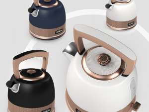 sunbeam classic bronze pot kettle 3D Models