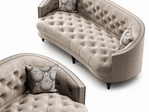 диван для вітальні 3D Модель