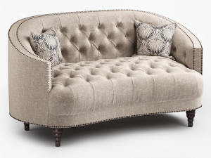 coaster living room loveseat 3D Model