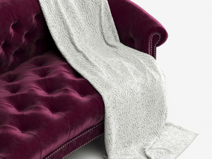 corbyn rolled arm chesterfield sofa Modello 3D