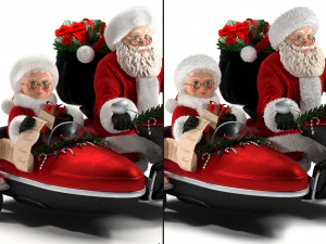 різдвяний декор-санта клаус 3D Модель