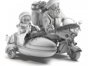 christmas decorative-santa claus 3D Модель