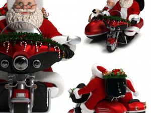 різдвяний декор-санта клаус 3D Модель