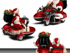 різдвяний декор-санта клаус 3D Модель