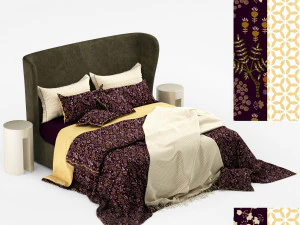 turpault lauren meridiani classic bed 3D Model