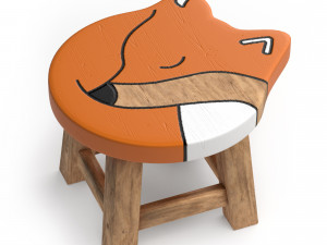 kids furniture01-animal chairs 3D Model
