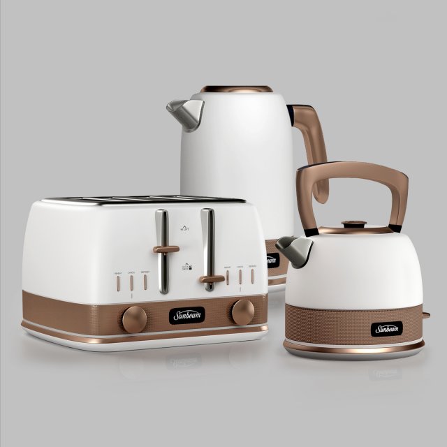 sunbeam classic bronze appliances 3D 모델 .c4d .max .obj .3ds .fbx .stl .blend 