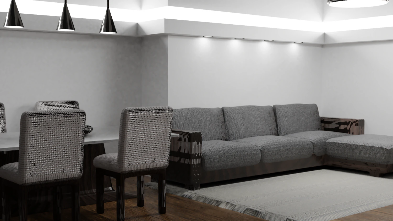 sala de estar 3D Model .c4d .max .obj .3ds .fbx .stl .blend 