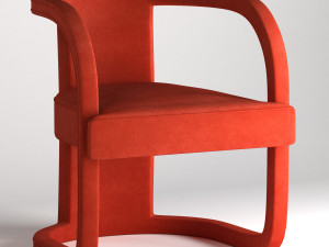 rory accent chair 3D मॉडल