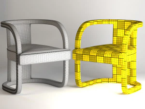 rory accent chair 3D Model