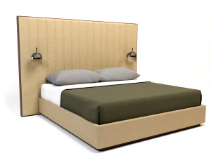 코모 침대 3D 모델