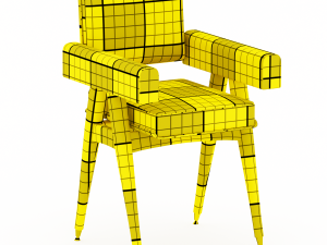 grayson dining chair Model 3D